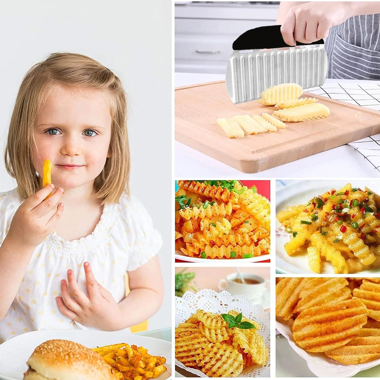 Cortador Ondulado Para Frutas Legumes Premium