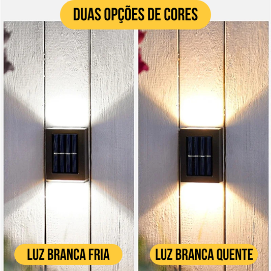 Luminária com Energia Solar LED Para Jardim Exterior IP65 à Prova D'água