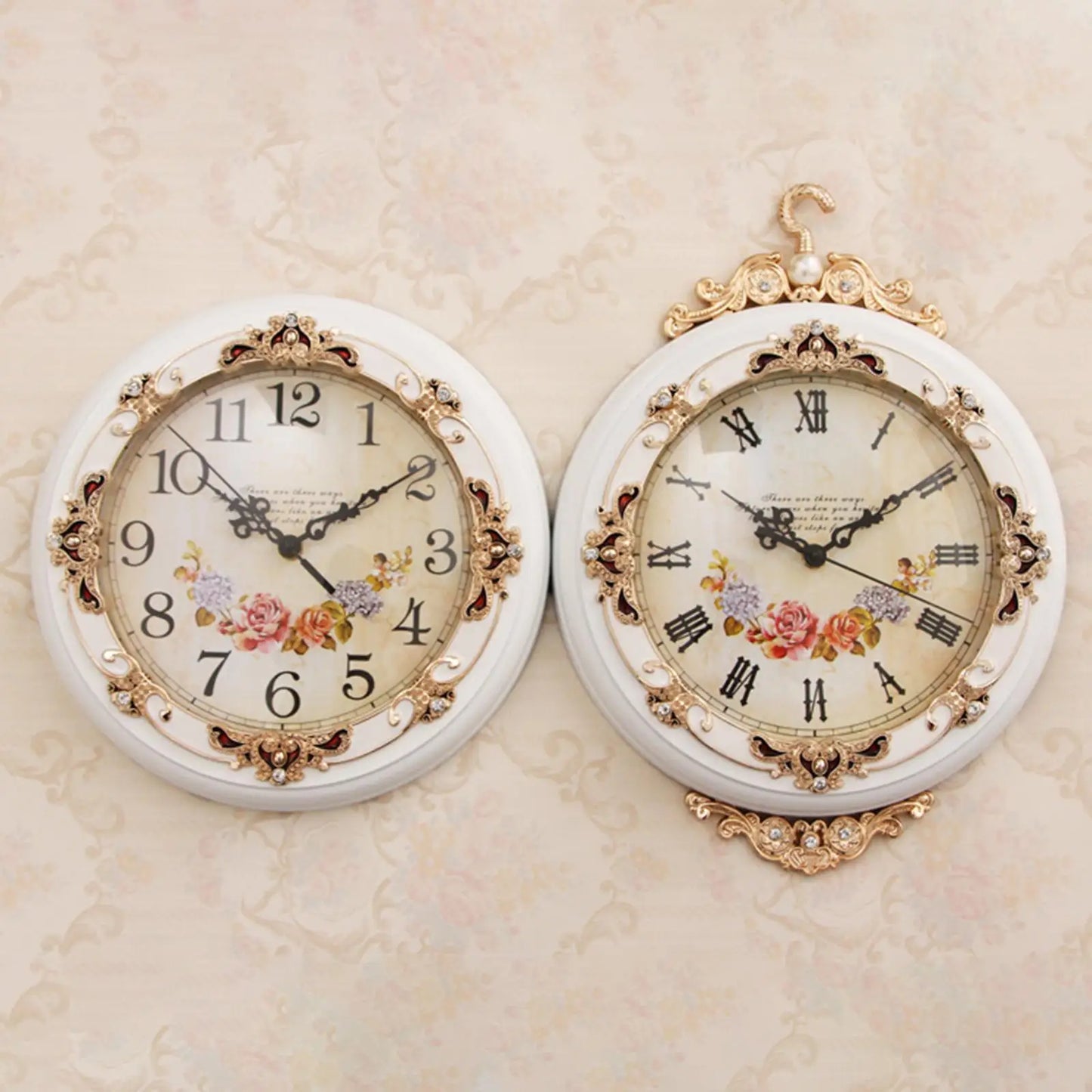 Relógio De Parede Dupla Face Para Escritório Silencioso