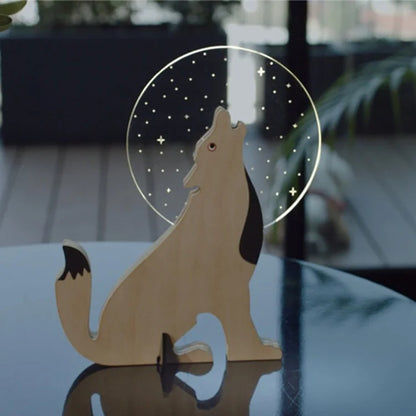 Enfeite Decorativo de Mesa Luminoso para Quarto Animais