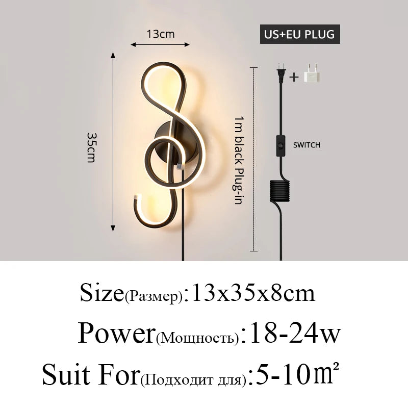 Lâmpada De Parede Minimalista Para Sala LED
