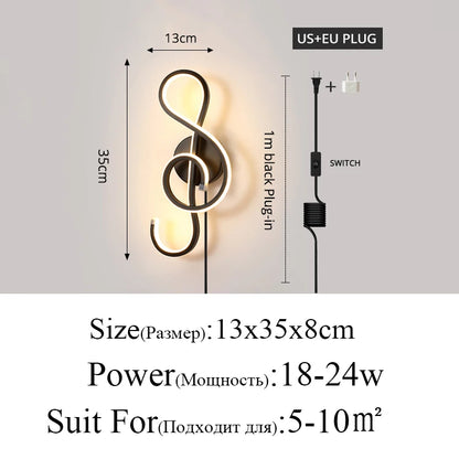 Lâmpada De Parede Minimalista Para Sala LED