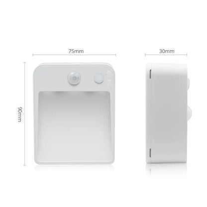 Luz Noturna LED para Escadas ComDetectorMovimentoPIRBateriaAAAlimentadaPorPilhaAA