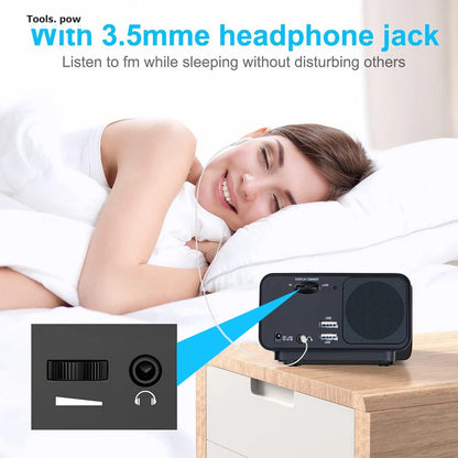 Rádio Despertador Digital Multifuncional Para Quarto LED