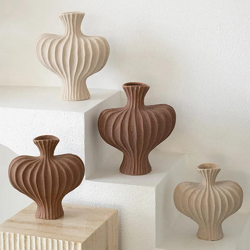 Vaso Moderno De Mesa Para Sala Estar Decorativo