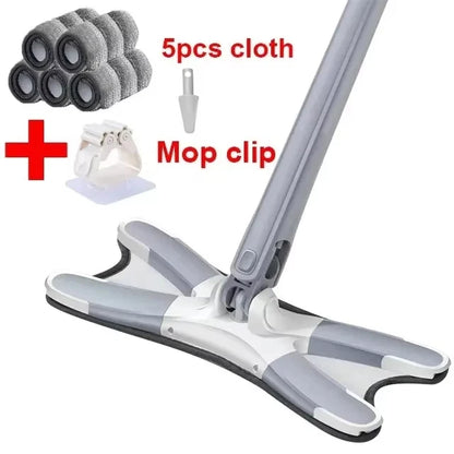 Esfregão Portátil Com Microfibra Giratória 360 Graus