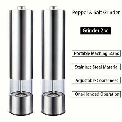 Moedor Elétrico de Pimenta em Aço Inoxidável Ajustável