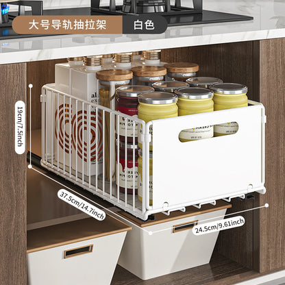 Organizador Removível De Armário Com Divisórias Ajustáveis Para Despensa e Banheiro