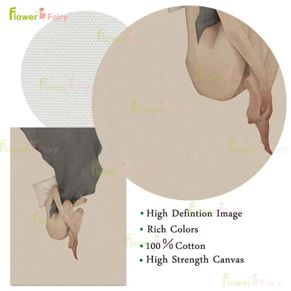 Pintura Abstrata Minimalista Para Sala Estar Nórdico Contemporâneo