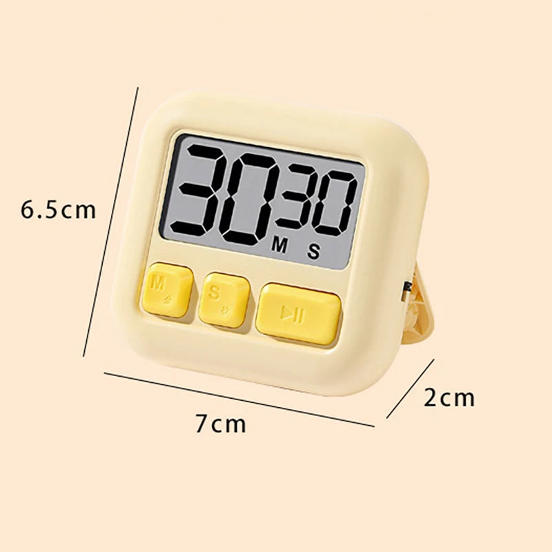 Temporizador Cozinha Profissional Bancada Ultracompleto Magnético Cronômetro Digital