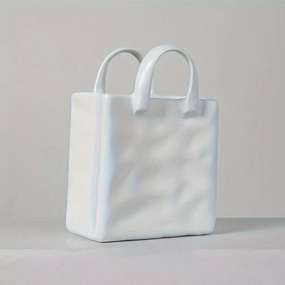 Vaso Em Forma De Bolsa Para Mesa Decorativo