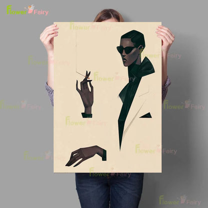 Pintura Abstrata Minimalista Para Sala Estar Nórdico Contemporâneo