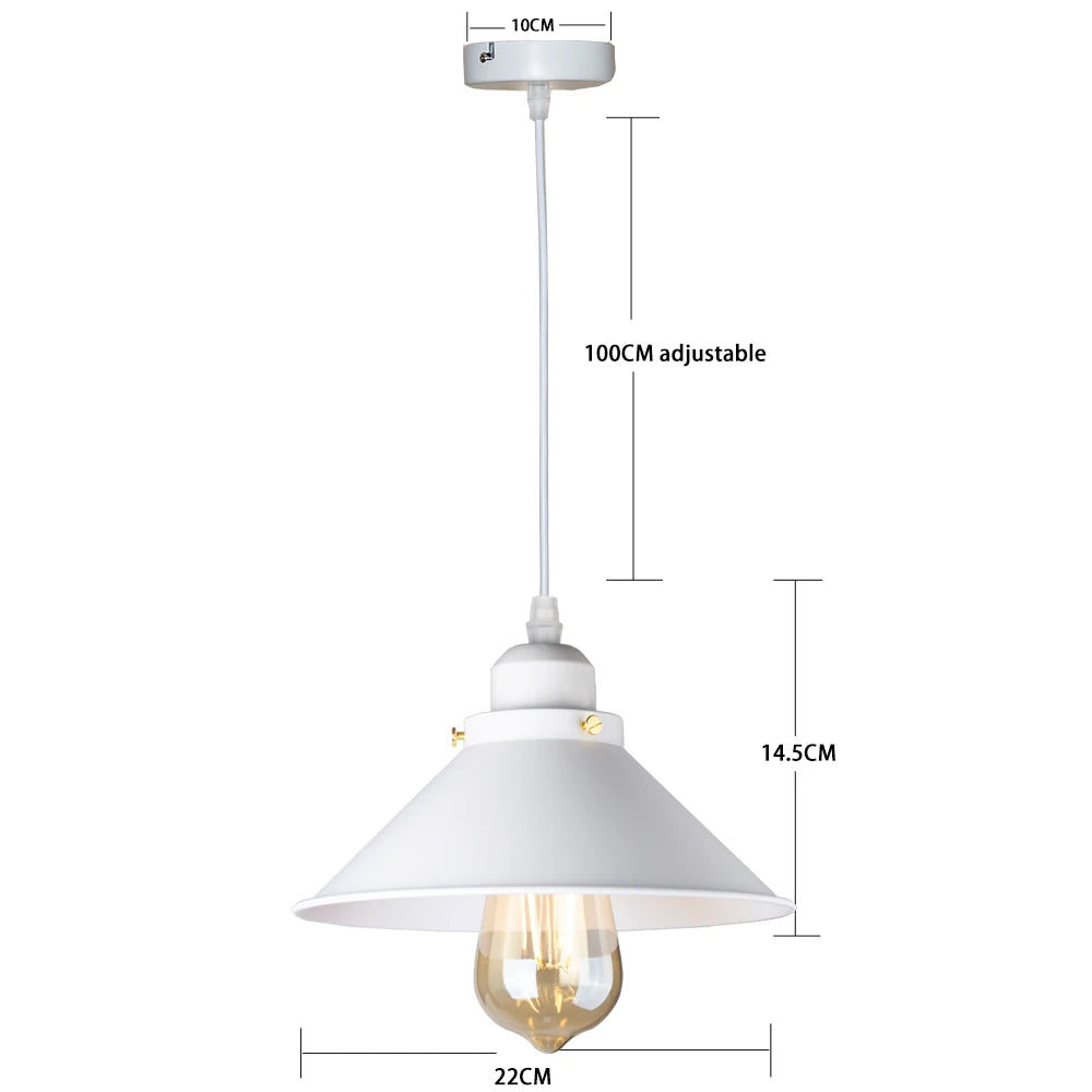 Luminária Pendente Vintage Loft Para Sala Com LED