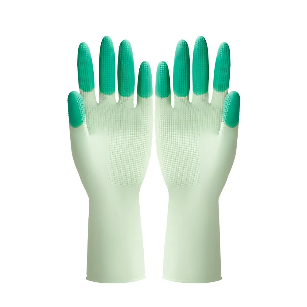 Luvas De Limpeza Para Louça Em Silicone AntideslizantesReutilizáveisDuráveisExtra