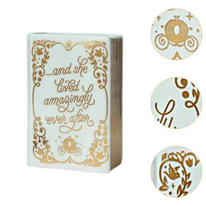 Vaso Decorativo Cerâmico Em Formato Livro Para Sala