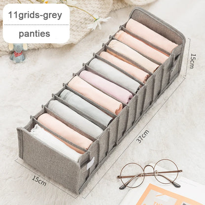 Organizador De Armário Para Meias E Roupas Íntimas Com 7 Compartimentos Dobrável Em Oxford