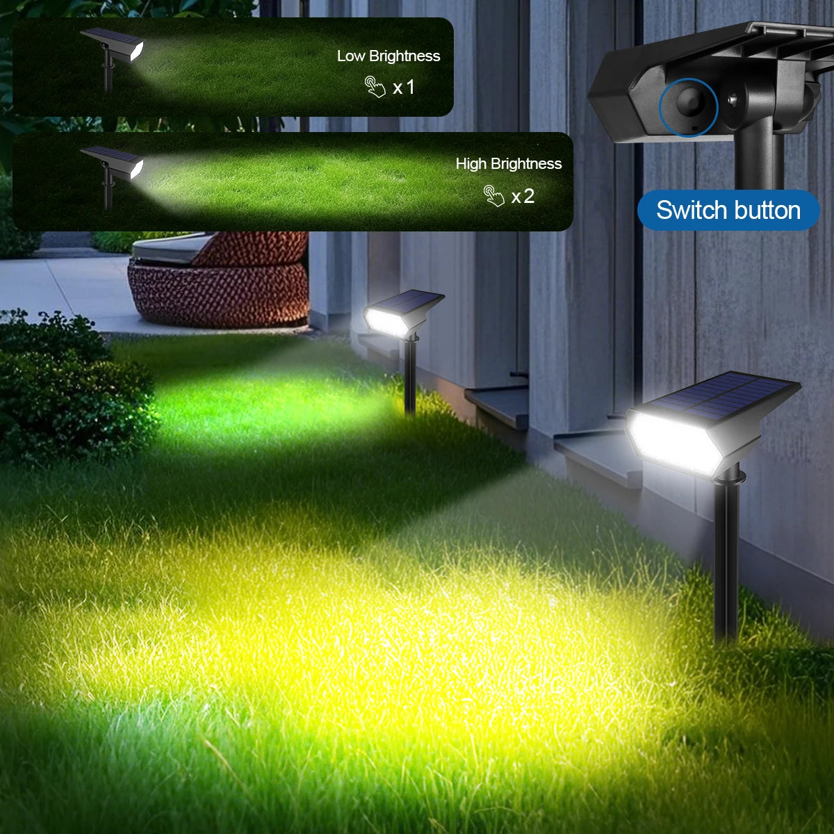 Lâmpada Exterior para Jardim LED Solar com Sensor