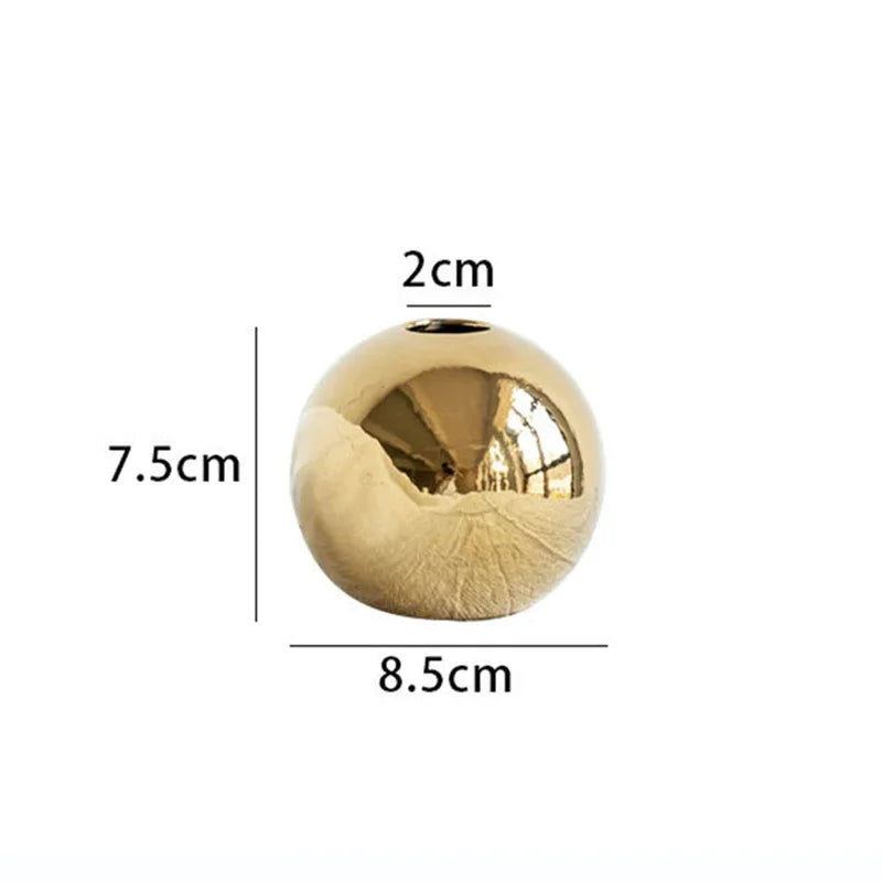 Vaso Oval de Cerâmica Decorativo Minimalista Sala Nórdica