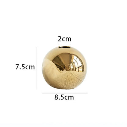 Vaso Oval de Cerâmica Decorativo Minimalista Sala Nórdica