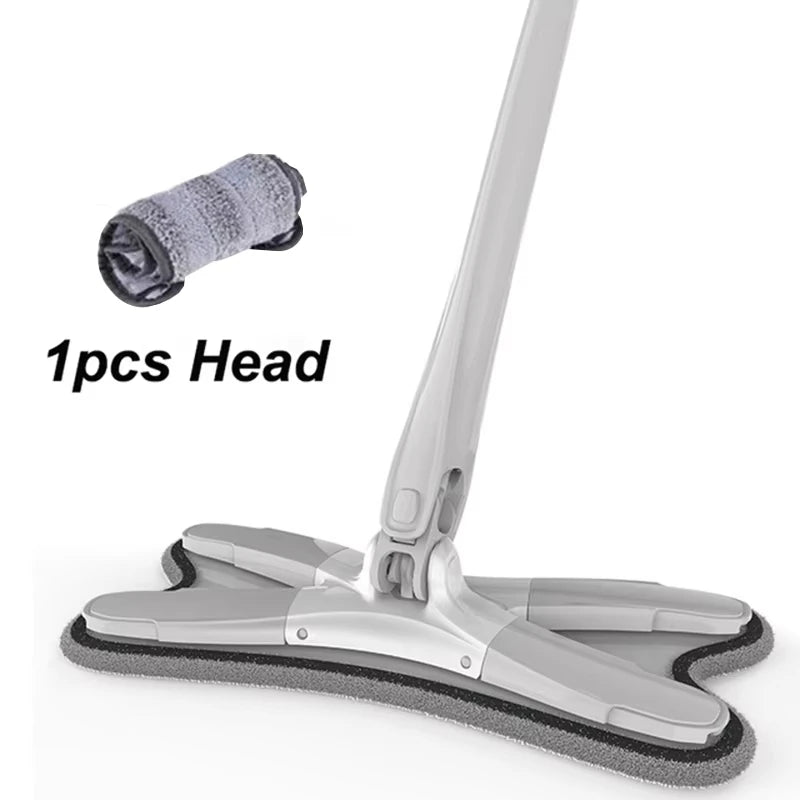 Esfregão Portátil Com Microfibra Giratória 360 Graus