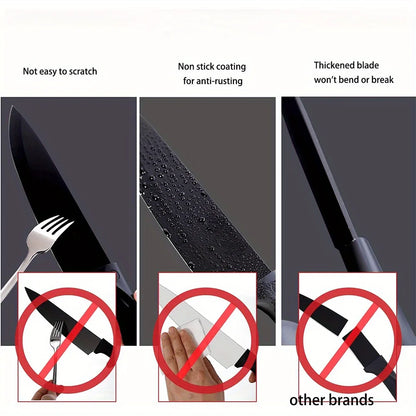 Faca Profissional Para Cozinha Com Suporte Inoxidável