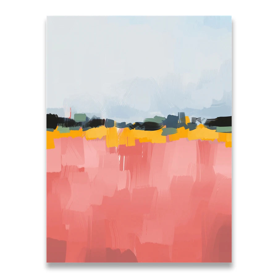 Pintura Abstrata Em Tela Para Sala Sem Moldura