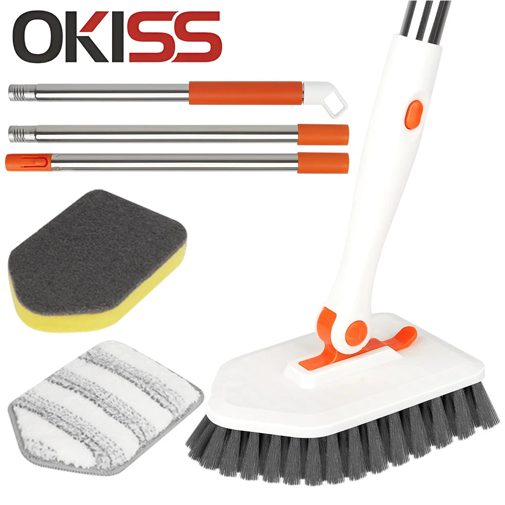 Escova Higienizadora Multifuncional Intercambiáveis Versátil Para Banheiro Cozinha