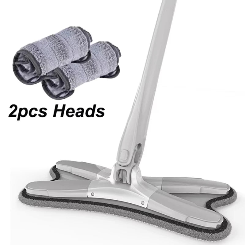 Esfregão Portátil Com Microfibra Giratória 360 Graus