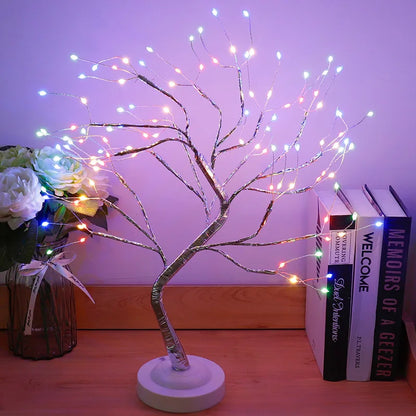 Árvore LED Decorativa Multifuncional Para Quarto Com Toque