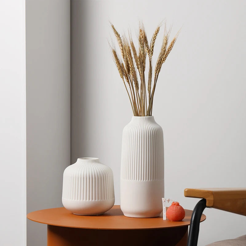Vaso Cerâmico De Mesa Moderno Para Sala LED