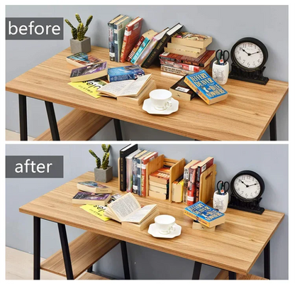 Organizador Portátil de Mesa em Bambu