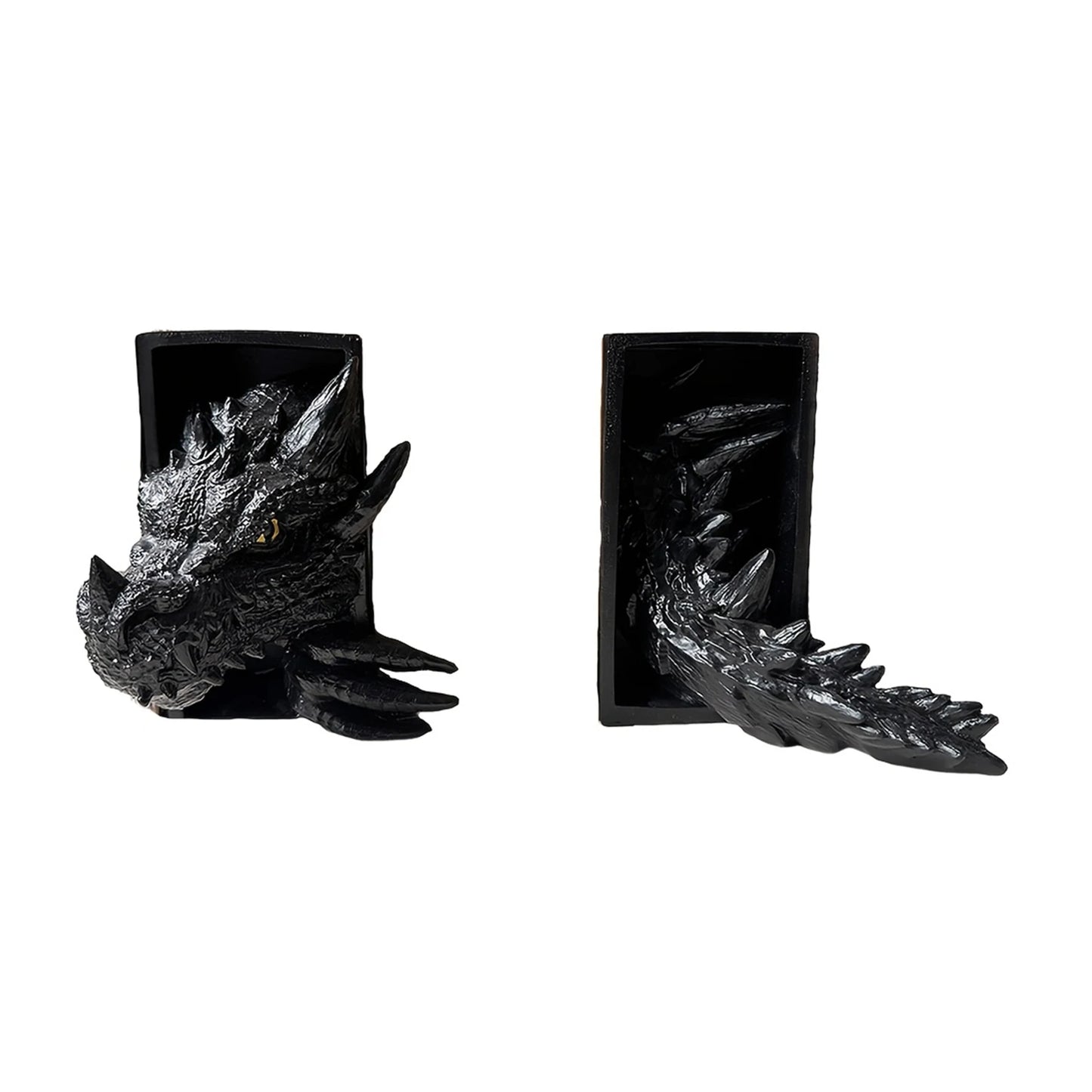 Suporte De Livro Dragão Em Resina Estante Decorativa