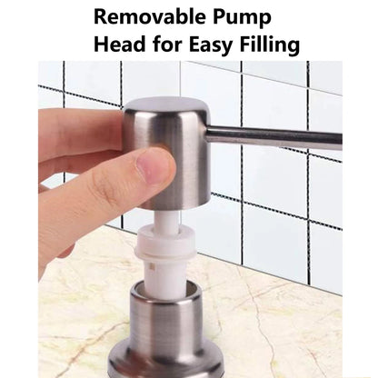 Dispensador De Sabão Líquido Para Banheiro Inoxidável 300ml