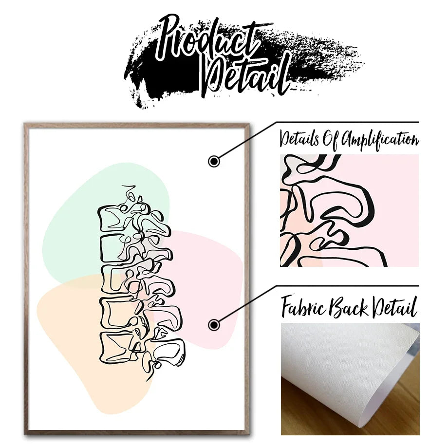 Pôster Ilustrativo Biomédico De Anatomia Fêmur Para Quiropraxia