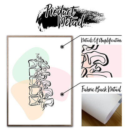 Pôster Ilustrativo Biomédico De Anatomia Fêmur Para Quiropraxia