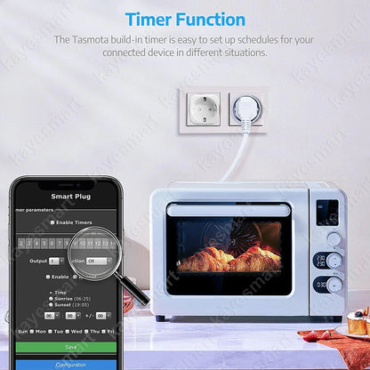 Tomada Inteligente WiFi Para Automação Residencial Monitoramento Consumo