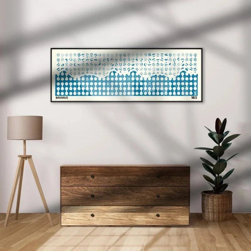 Impressão De Arte Em Tela Bauhaus Sem Moldura