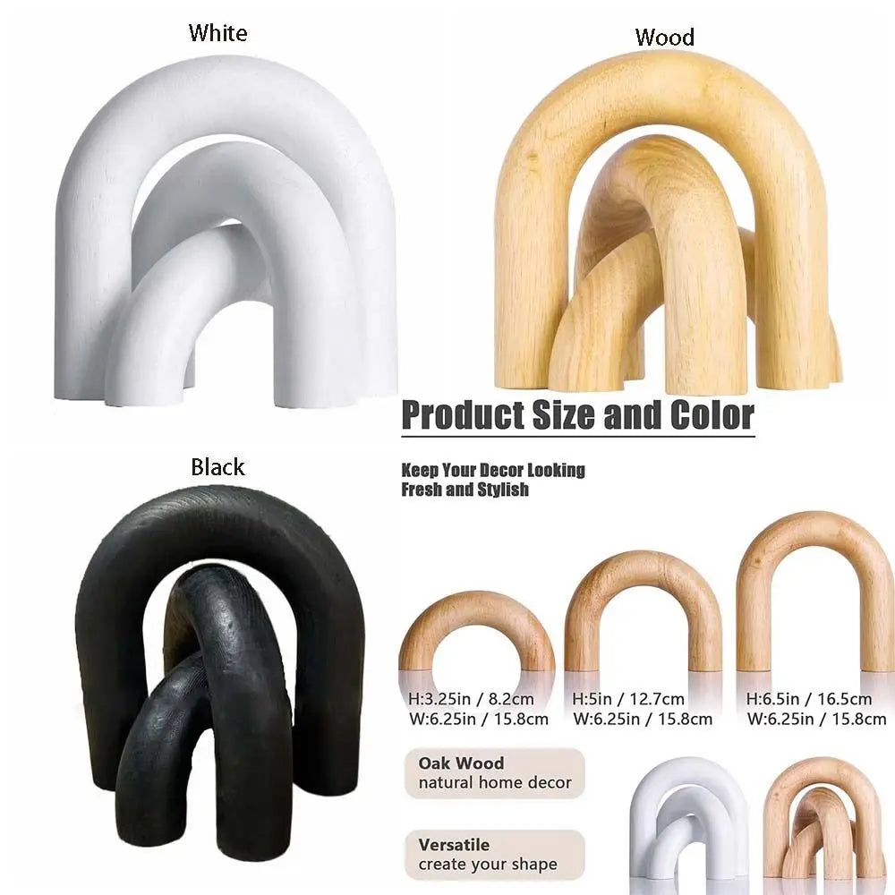 Arco Decorativo De Madeira Artesanal Para TV Boho