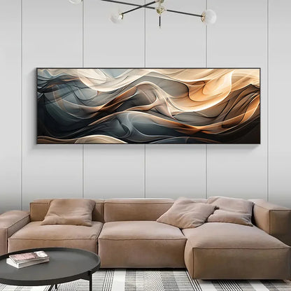 Painel Canvas Para Quarto Sem Moldura Arte Abstrata