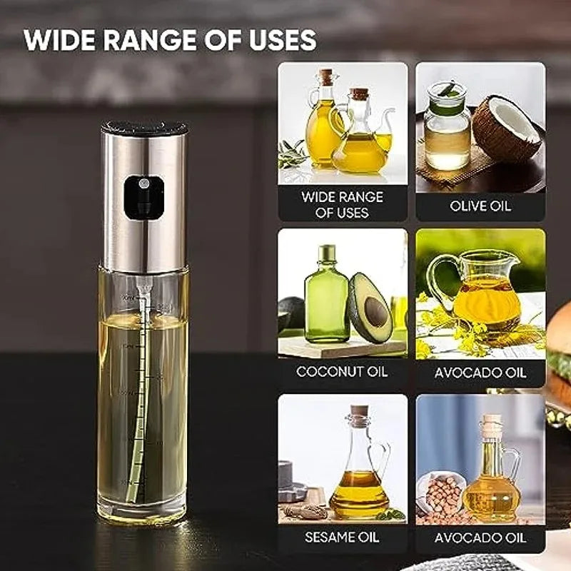 Pulverizador De Óleo Para Cozinhar Em Vidro Refilável