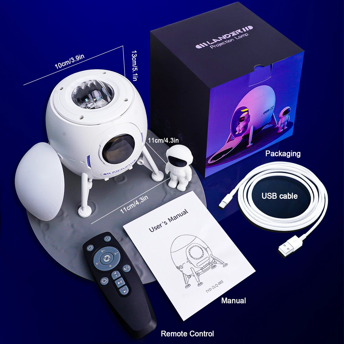 Projetor De Luz Noturna Para Quarto Cor Ajustável