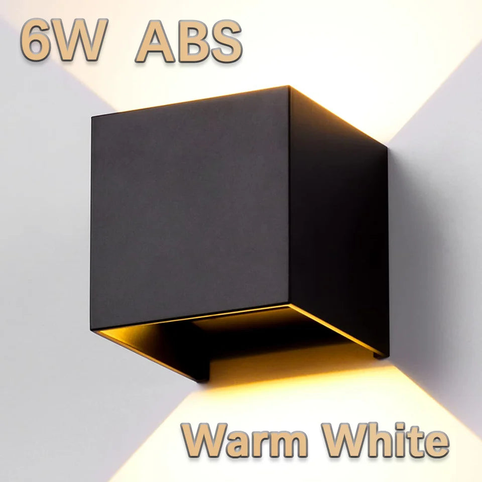 LuminariaDeParede Exterior IluminacaoDecorativa Jardim Varanda AmbientesExternos LED