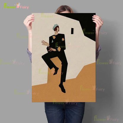 Pintura Abstrata Minimalista Para Sala Estar Nórdico Contemporâneo