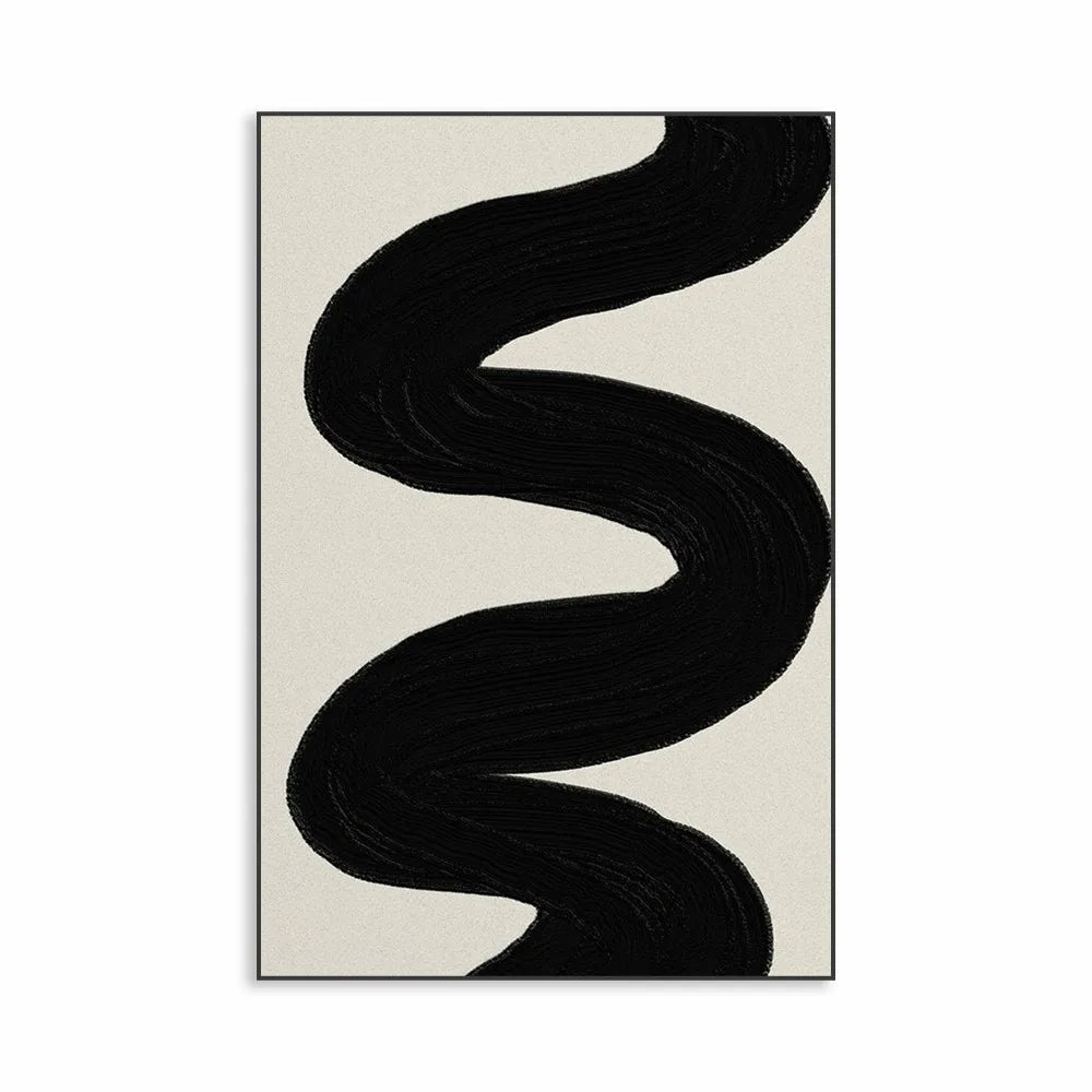 Pintura Em Tela Abstrata Para Decoração Contemporânea Minimalista