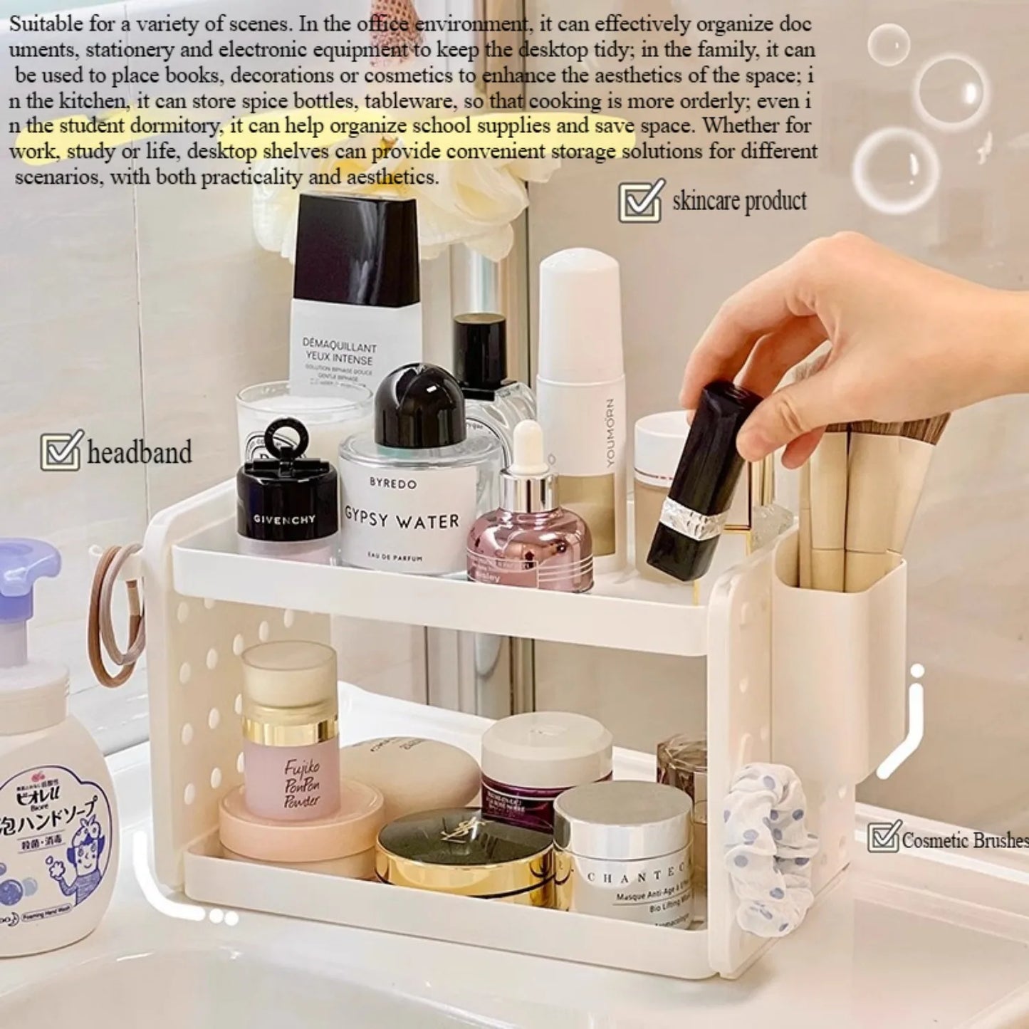 Organizador De Mesa Economiza Espaço Multifuncional