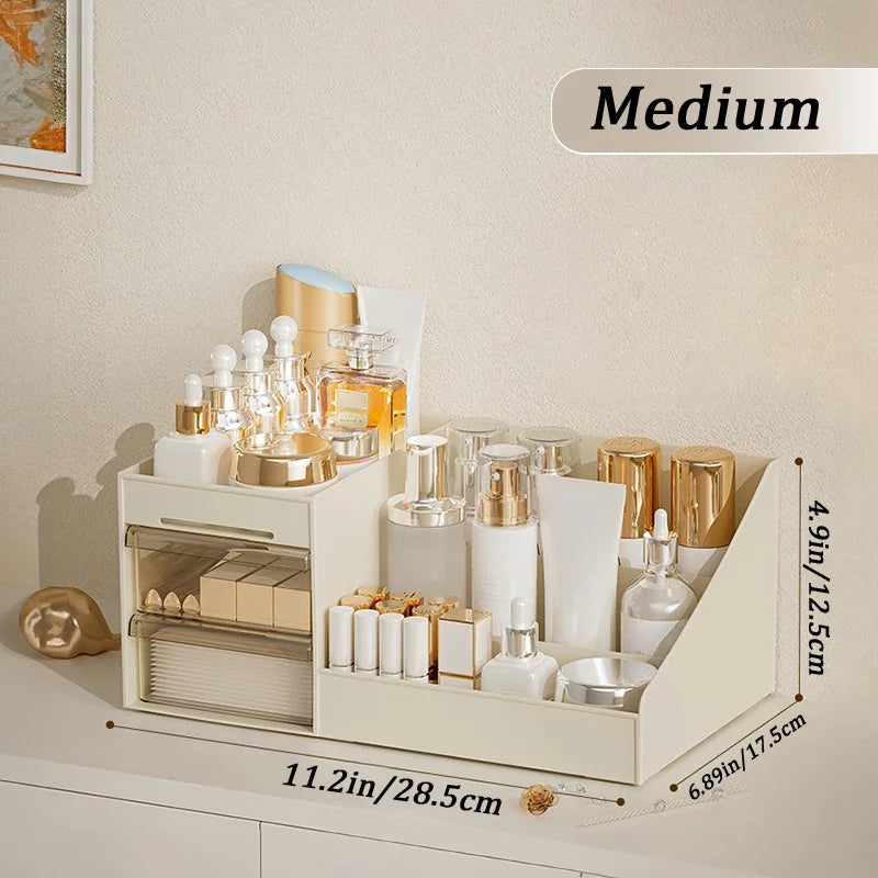 Organizador de Cosmético Transparente com Gaveta com Armazenamento de Espaço Compacto