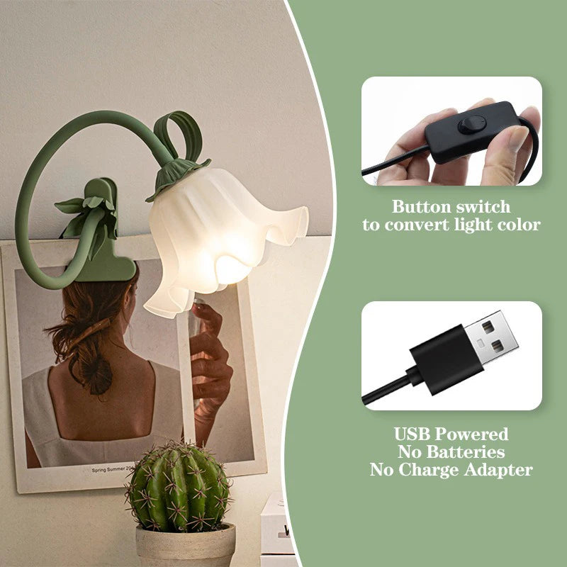 Luminária De Mesa Para Quarto Braço Ajustável LED