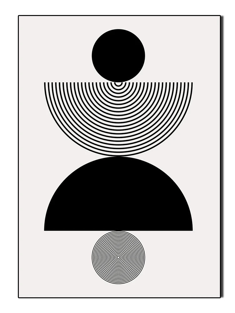 Quadro Abstrato para Sala em Tela Geométrica