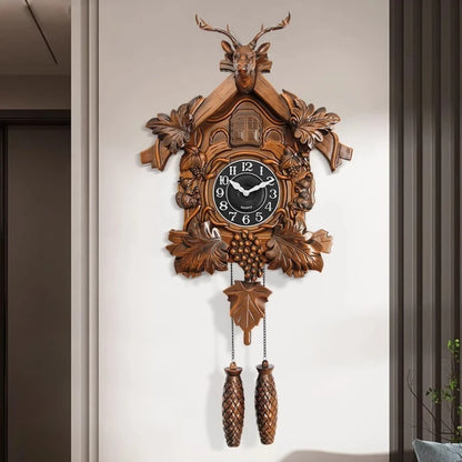 Relógio de Parede Cuco Retro para Sala Premium