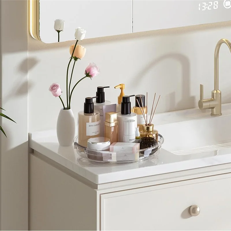 Organizador Lazy Susan Transparente Otimiza Armário